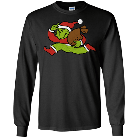 T-Shirts Black / S Monopoly Grinch Men's Long Sleeve T-Shirt