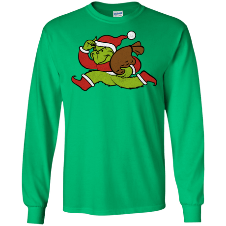 T-Shirts Irish Green / S Monopoly Grinch Men's Long Sleeve T-Shirt