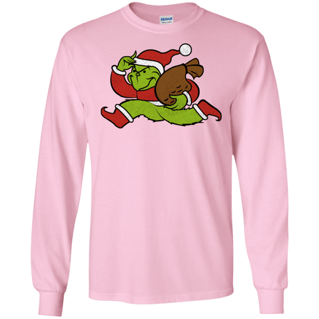 T-Shirts Light Pink / S Monopoly Grinch Men's Long Sleeve T-Shirt