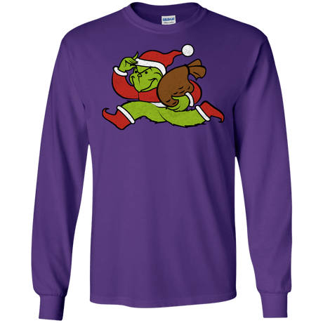 T-Shirts Purple / S Monopoly Grinch Men's Long Sleeve T-Shirt