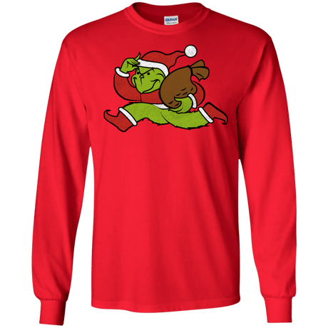 T-Shirts Red / S Monopoly Grinch Men's Long Sleeve T-Shirt