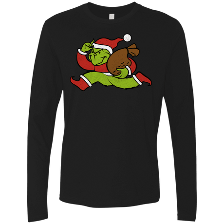 T-Shirts Black / S Monopoly Grinch Men's Premium Long Sleeve