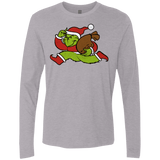 T-Shirts Heather Grey / S Monopoly Grinch Men's Premium Long Sleeve