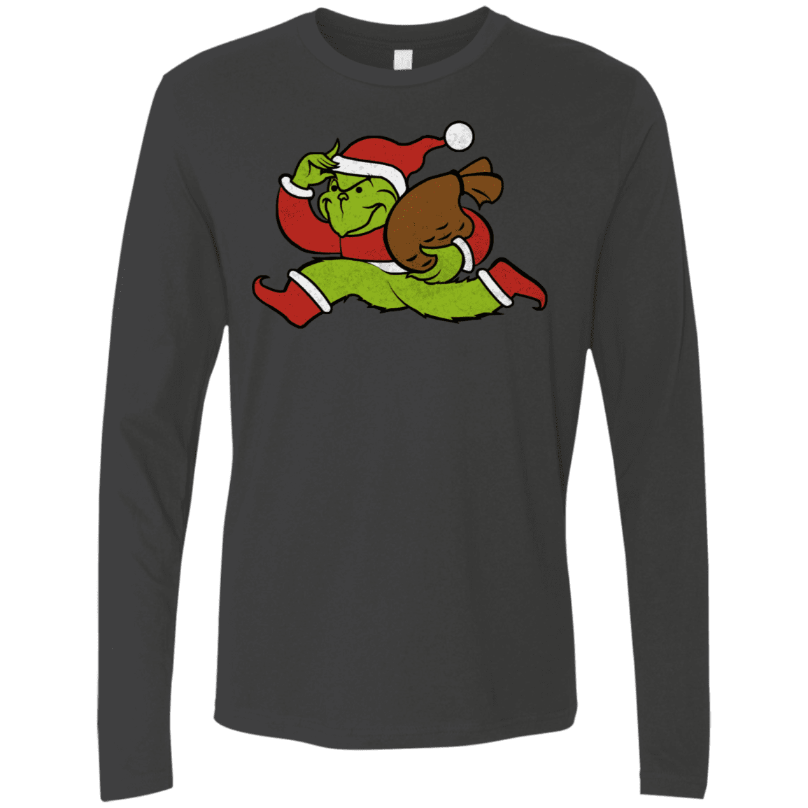 T-Shirts Heavy Metal / S Monopoly Grinch Men's Premium Long Sleeve