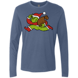 T-Shirts Indigo / S Monopoly Grinch Men's Premium Long Sleeve