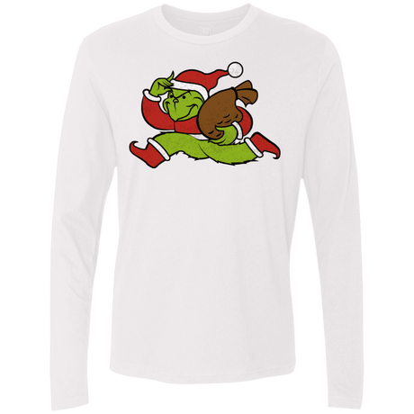 T-Shirts White / S Monopoly Grinch Men's Premium Long Sleeve