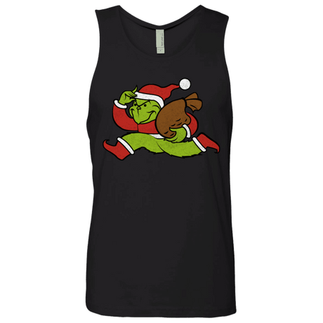 T-Shirts Black / S Monopoly Grinch Men's Premium Tank Top