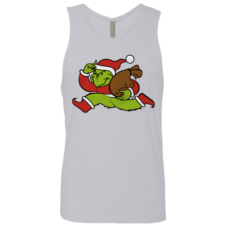 T-Shirts Heather Grey / S Monopoly Grinch Men's Premium Tank Top