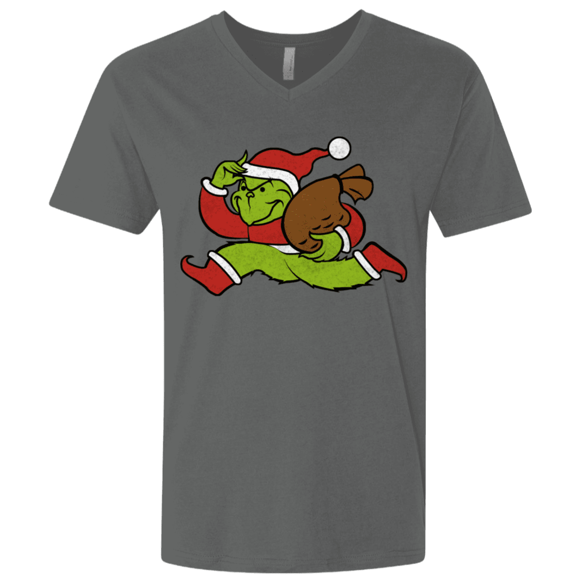 T-Shirts Heavy Metal / X-Small Monopoly Grinch Men's Premium V-Neck