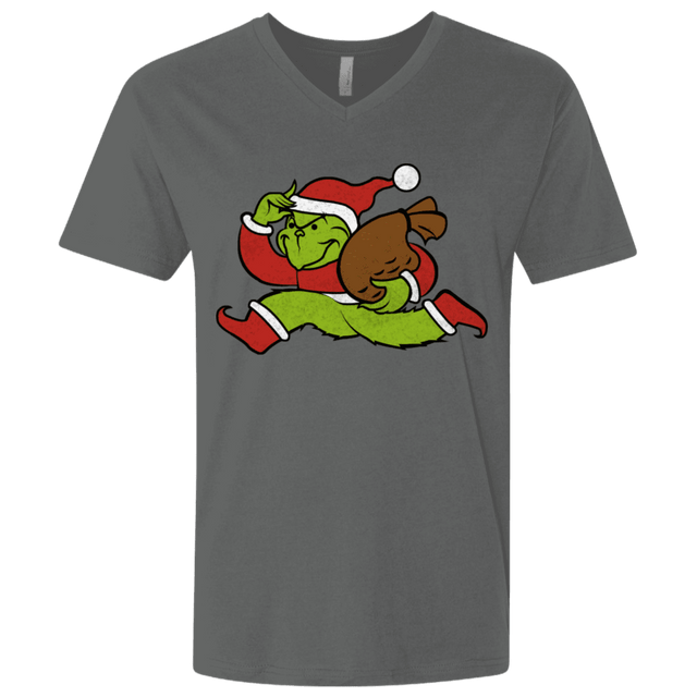 T-Shirts Heavy Metal / X-Small Monopoly Grinch Men's Premium V-Neck