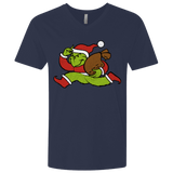 T-Shirts Midnight Navy / X-Small Monopoly Grinch Men's Premium V-Neck