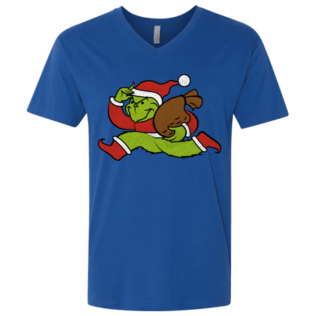 T-Shirts Royal / X-Small Monopoly Grinch Men's Premium V-Neck