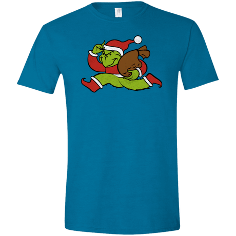 T-Shirts Antique Sapphire / S Monopoly Grinch Men's Semi-Fitted Softstyle