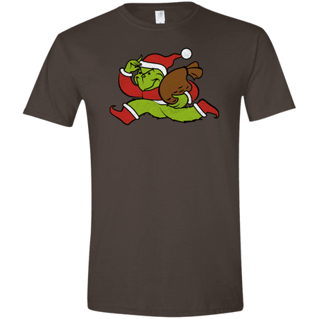 T-Shirts Dark Chocolate / S Monopoly Grinch Men's Semi-Fitted Softstyle