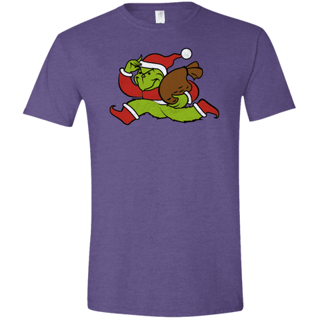 T-Shirts Heather Purple / S Monopoly Grinch Men's Semi-Fitted Softstyle