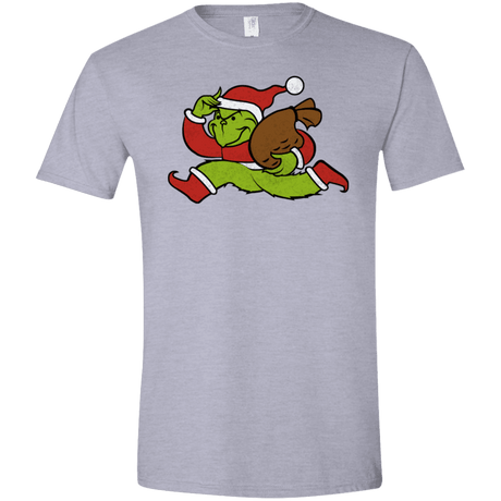 T-Shirts Sport Grey / X-Small Monopoly Grinch Men's Semi-Fitted Softstyle