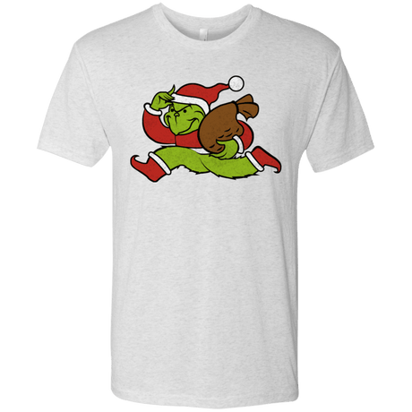 T-Shirts Heather White / S Monopoly Grinch Men's Triblend T-Shirt