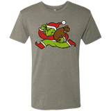T-Shirts Venetian Grey / S Monopoly Grinch Men's Triblend T-Shirt