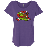 T-Shirts Purple Rush / X-Small Monopoly Grinch Triblend Dolman Sleeve