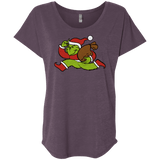 T-Shirts Vintage Purple / X-Small Monopoly Grinch Triblend Dolman Sleeve