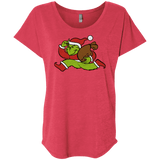 T-Shirts Vintage Red / X-Small Monopoly Grinch Triblend Dolman Sleeve