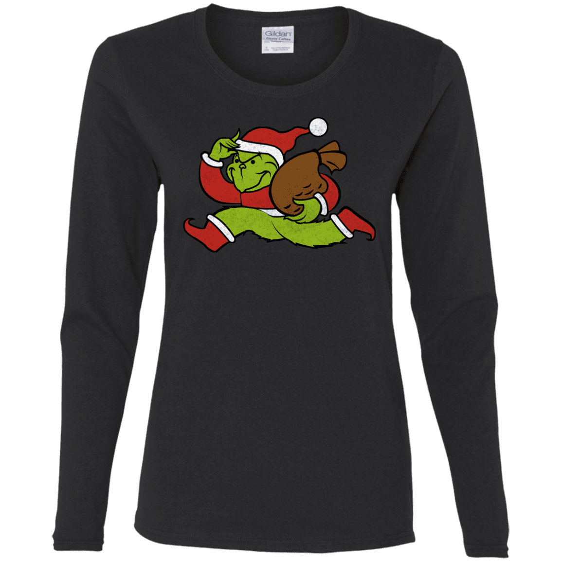 T-Shirts Black / S Monopoly Grinch Women's Long Sleeve T-Shirt