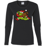 T-Shirts Black / S Monopoly Grinch Women's Long Sleeve T-Shirt