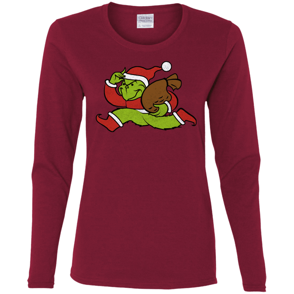 T-Shirts Cardinal / S Monopoly Grinch Women's Long Sleeve T-Shirt