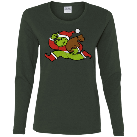 T-Shirts Forest / S Monopoly Grinch Women's Long Sleeve T-Shirt