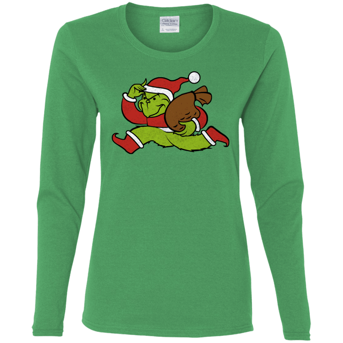 T-Shirts Irish Green / S Monopoly Grinch Women's Long Sleeve T-Shirt