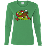 T-Shirts Irish Green / S Monopoly Grinch Women's Long Sleeve T-Shirt