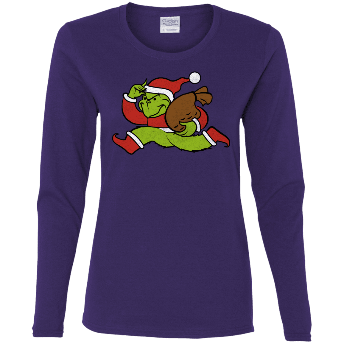 T-Shirts Purple / S Monopoly Grinch Women's Long Sleeve T-Shirt