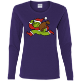 T-Shirts Purple / S Monopoly Grinch Women's Long Sleeve T-Shirt