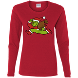 T-Shirts Red / S Monopoly Grinch Women's Long Sleeve T-Shirt