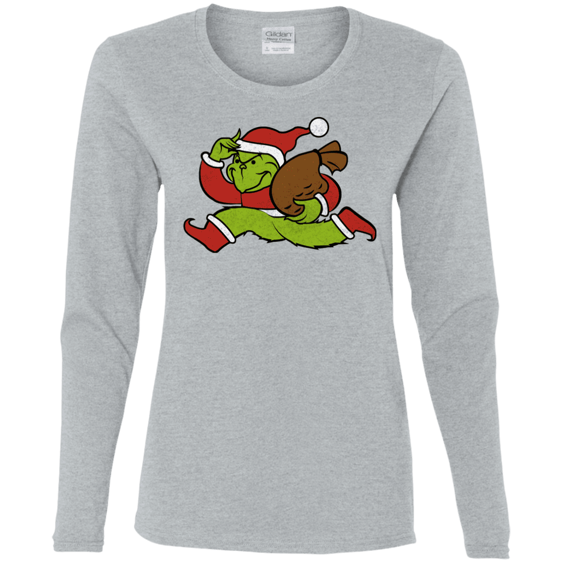 T-Shirts Sport Grey / S Monopoly Grinch Women's Long Sleeve T-Shirt