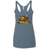 T-Shirts Indigo / X-Small Monopoly Grinch Women's Triblend Racerback Tank
