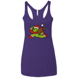 T-Shirts Purple Rush / X-Small Monopoly Grinch Women's Triblend Racerback Tank