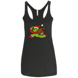 T-Shirts Vintage Black / X-Small Monopoly Grinch Women's Triblend Racerback Tank