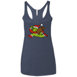 T-Shirts Vintage Navy / X-Small Monopoly Grinch Women's Triblend Racerback Tank