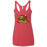 T-Shirts Vintage Red / X-Small Monopoly Grinch Women's Triblend Racerback Tank