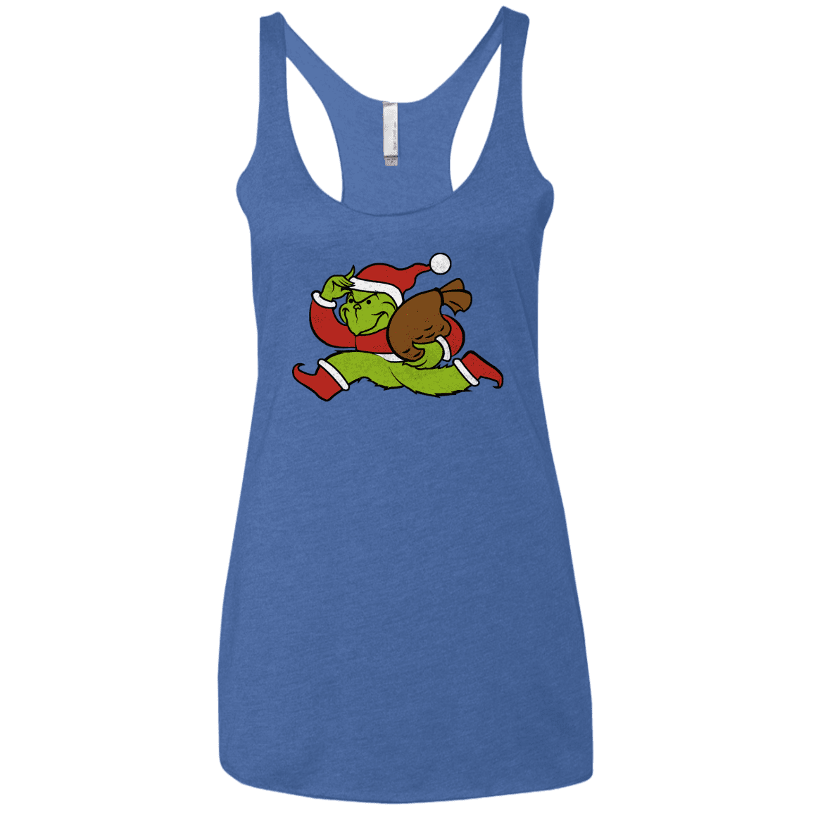 T-Shirts Vintage Royal / X-Small Monopoly Grinch Women's Triblend Racerback Tank