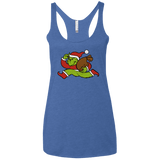 T-Shirts Vintage Royal / X-Small Monopoly Grinch Women's Triblend Racerback Tank