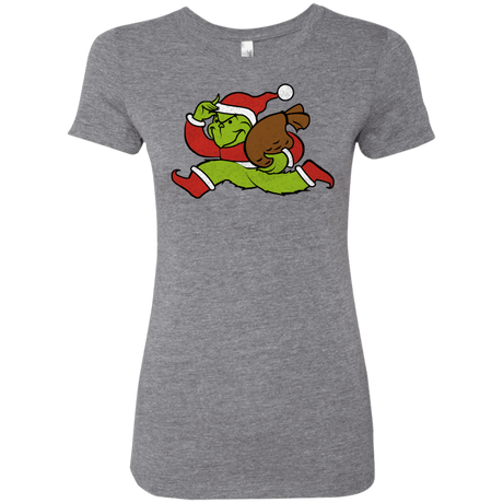 T-Shirts Premium Heather / S Monopoly Grinch Women's Triblend T-Shirt