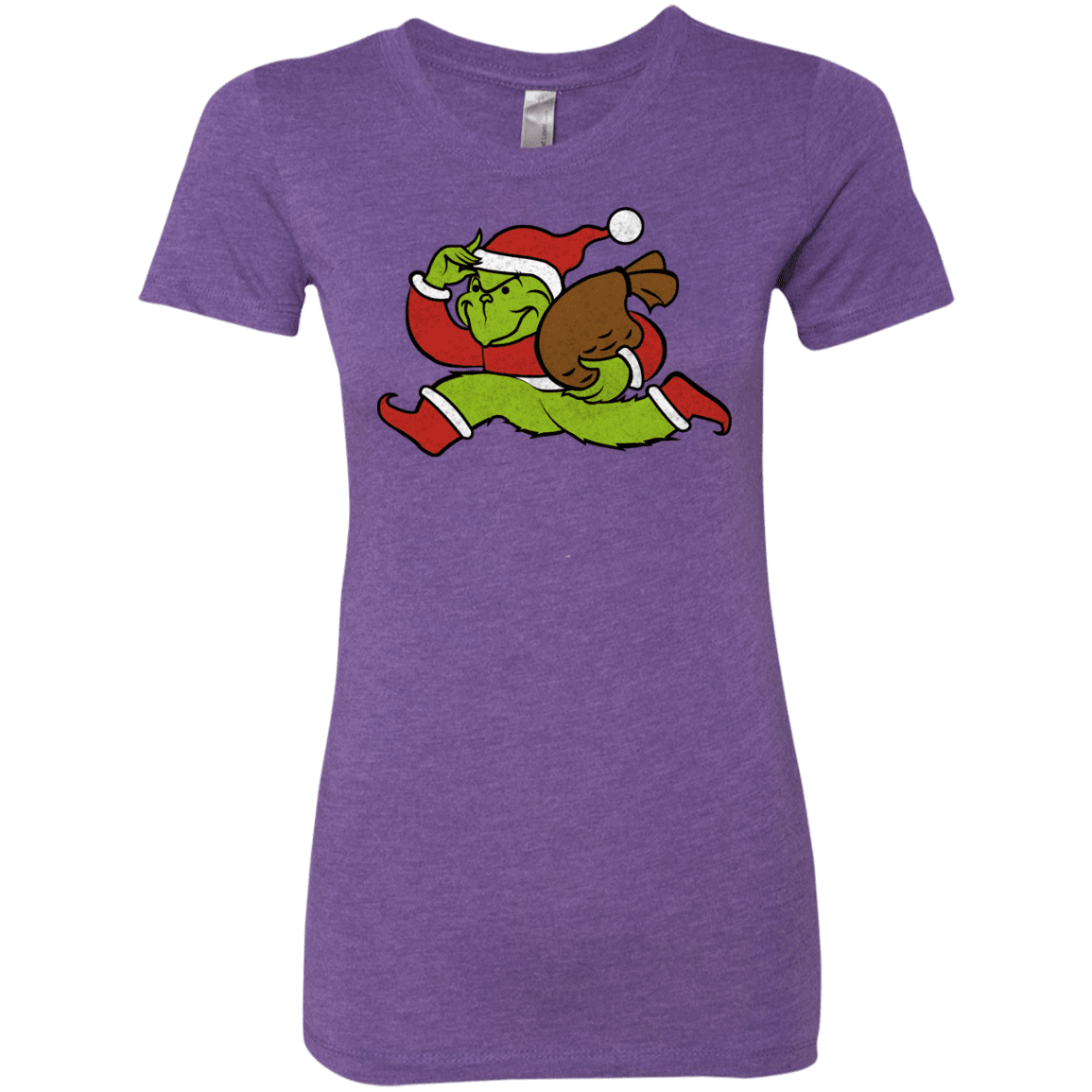 T-Shirts Purple Rush / S Monopoly Grinch Women's Triblend T-Shirt