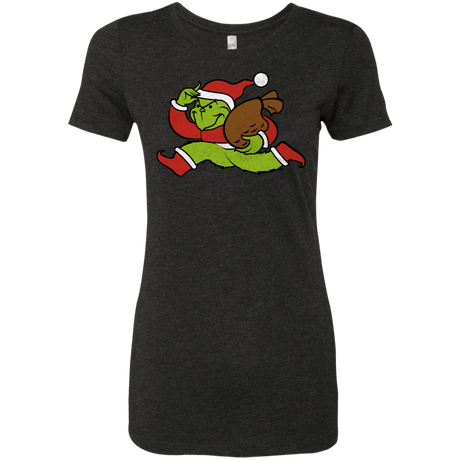 T-Shirts Vintage Black / S Monopoly Grinch Women's Triblend T-Shirt