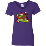 T-Shirts Purple / S Monopoly Grinch Women's V-Neck T-Shirt