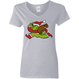 T-Shirts Sport Grey / S Monopoly Grinch Women's V-Neck T-Shirt