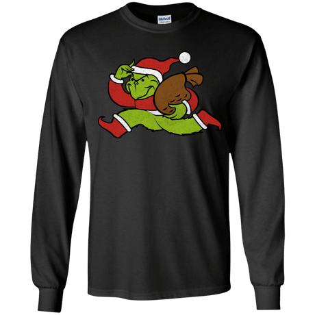 T-Shirts Black / YS Monopoly Grinch Youth Long Sleeve T-Shirt