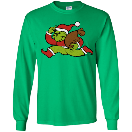 T-Shirts Irish Green / YS Monopoly Grinch Youth Long Sleeve T-Shirt