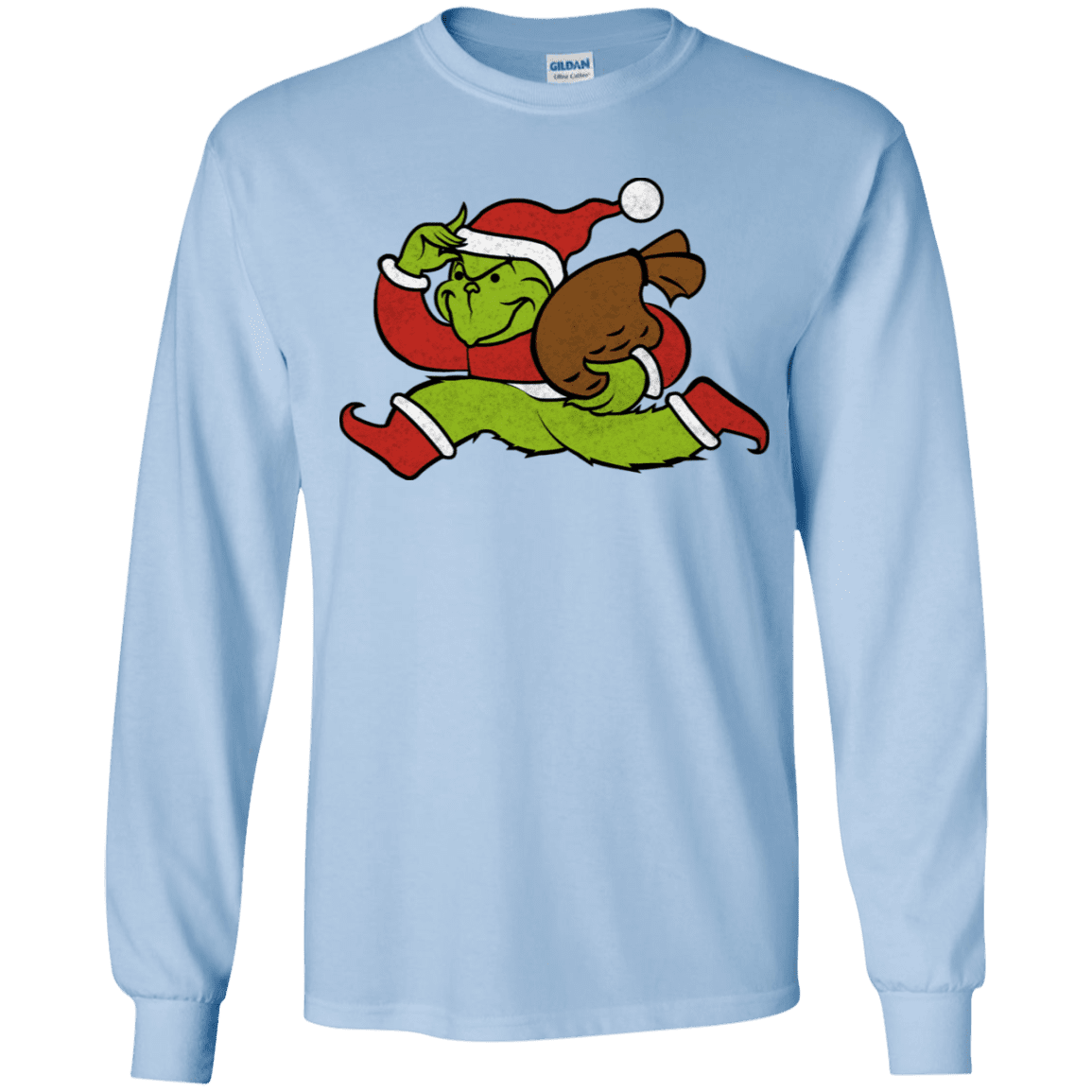 T-Shirts Light Blue / YS Monopoly Grinch Youth Long Sleeve T-Shirt